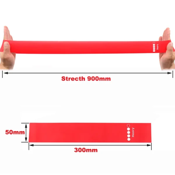 Red Portable Fitness Workout Equipment Yoga Crossfit Resistance Bands Training Gum Exercise Gym Strength Women Sports Ring - Image 4